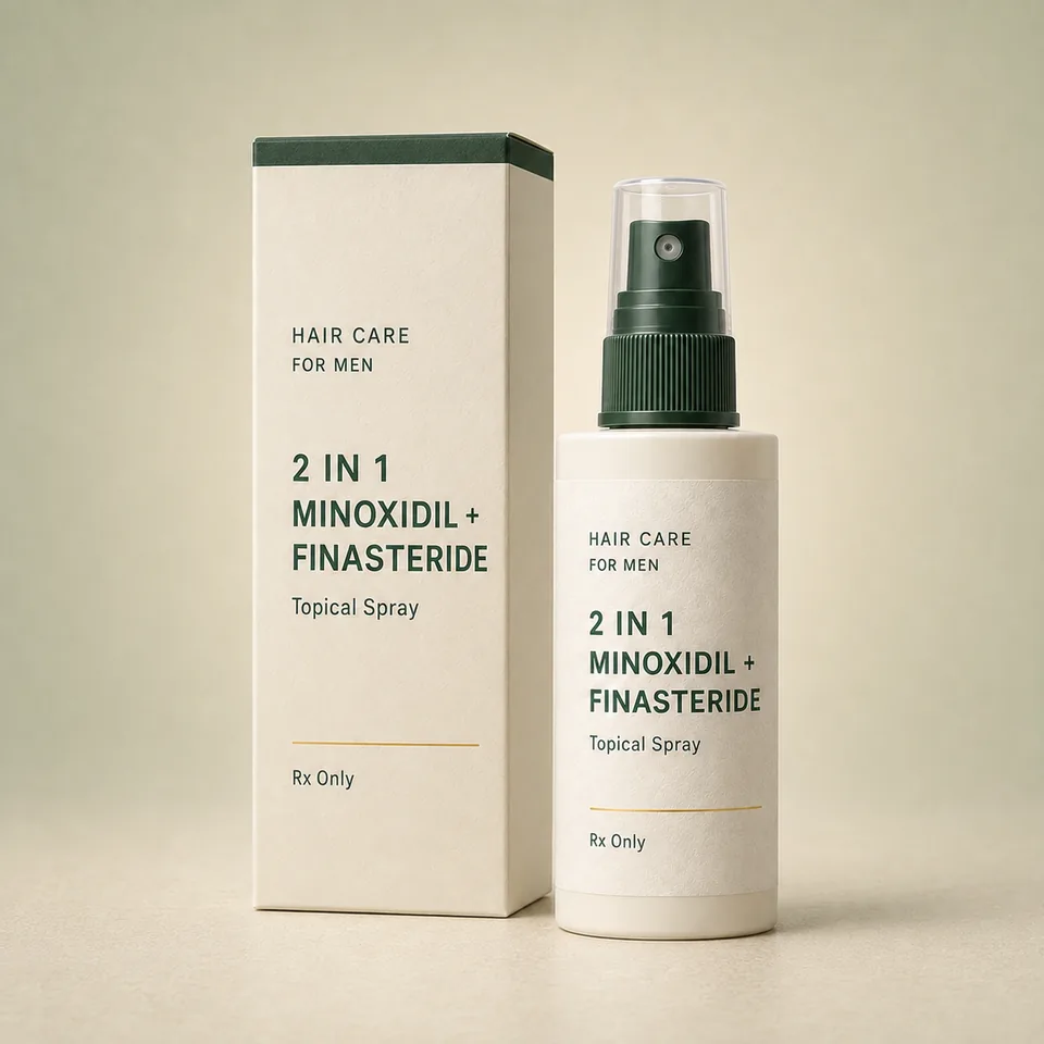 Topical hair treatment packaging